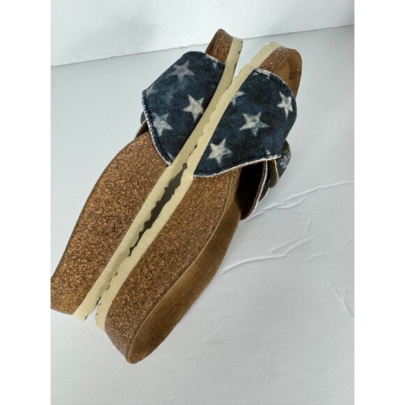 Birkenstock Birki’s Girls Madrid Sandals Canvas Stars EU 30 (US 12 Kids) America - Picture 5 of 6
